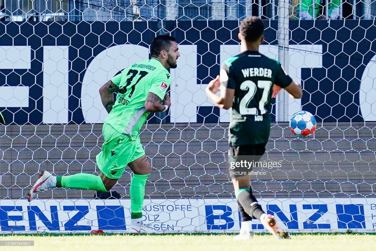 Sandhausen 2-2 Werder Bremen: Honors even