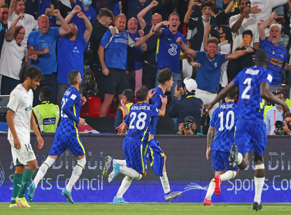 Chelsea lifted the Club World Cup for the first time after an extra-time  win against Brazilian side Palmeiras