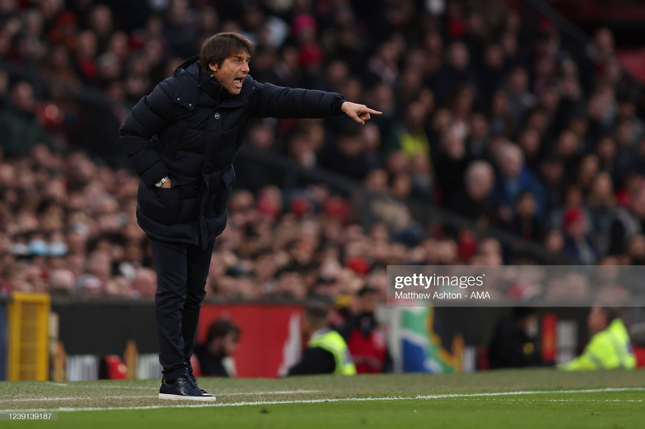 Conte believes Spurs are improving despite defeat at Old Trafford