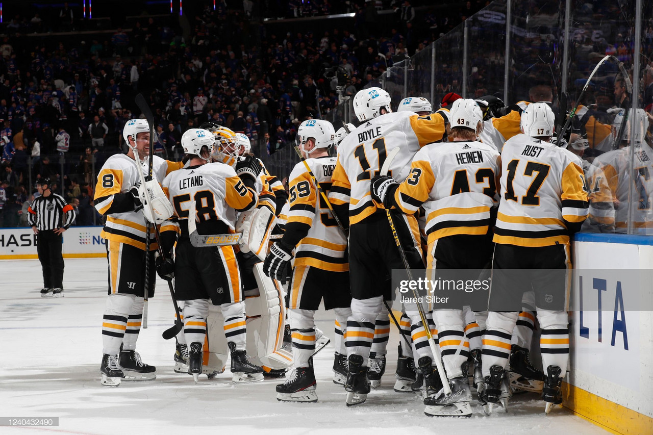 2022 Stanley Cup playoffs: Pittsburgh Penguins top New York Rangers in triple overtime classic in Game 1