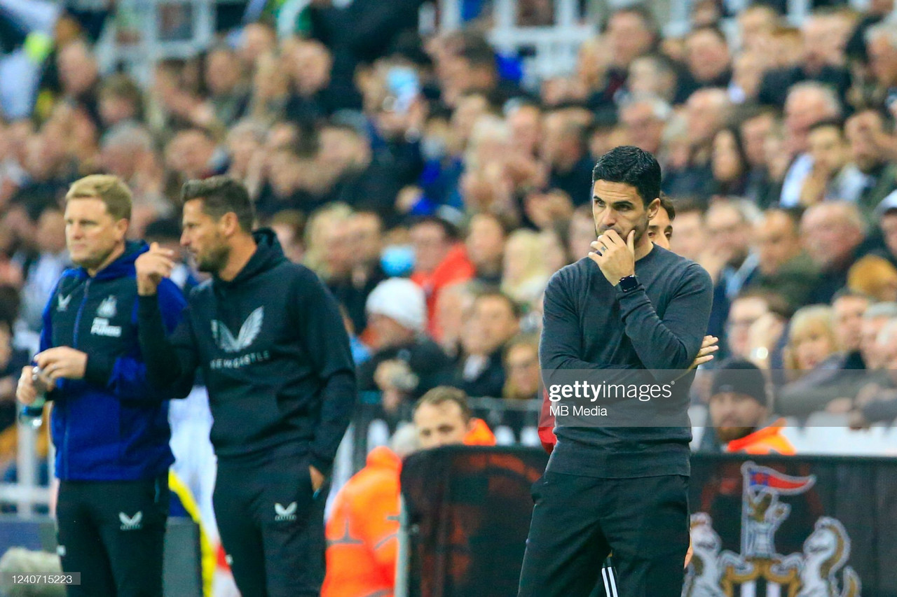 Mikel Arteta says Newcastle were 'one hundred times better' than Arsenal in damaging defeat