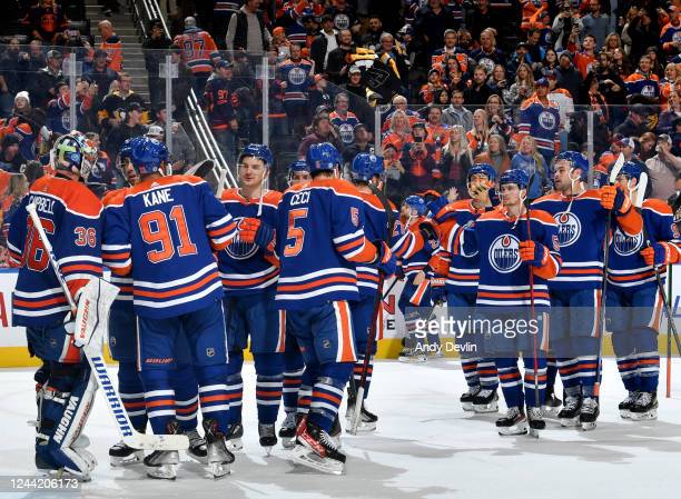 Oilers score five straight goals to top Penguins