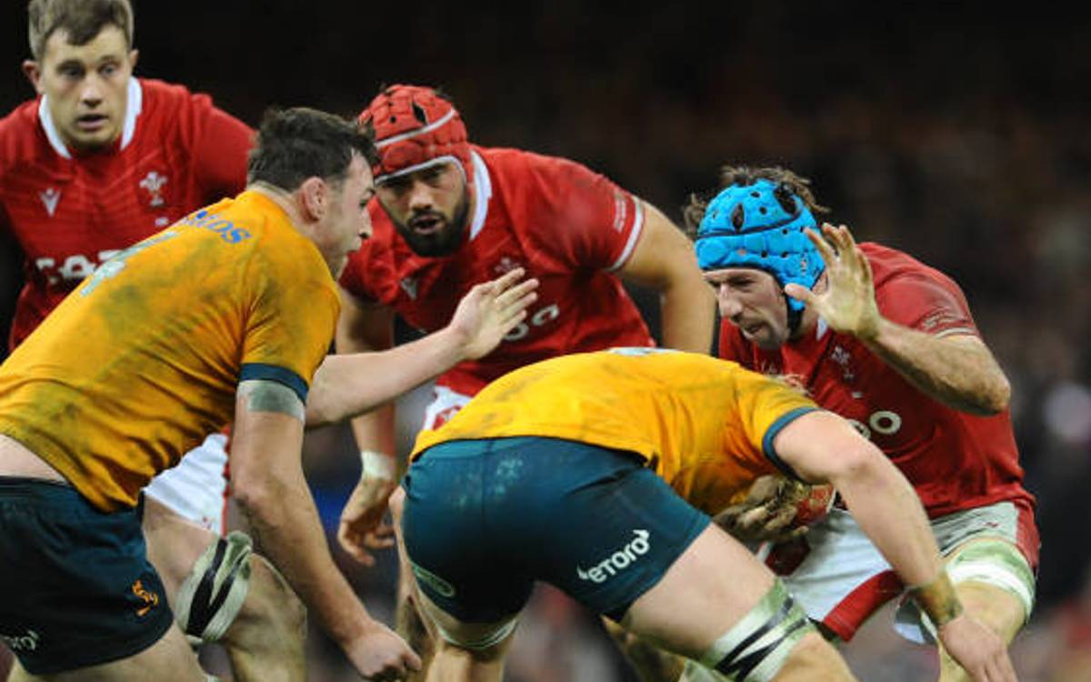 Highlights and trys of Wales 40-6 Australia in Rugby World Cup