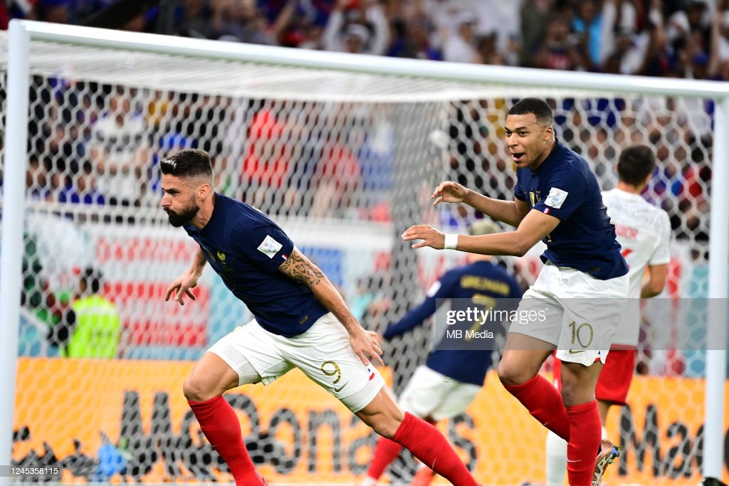 France 3-1 Poland. Giroud breaks Henry's record as France qualify for the last eight