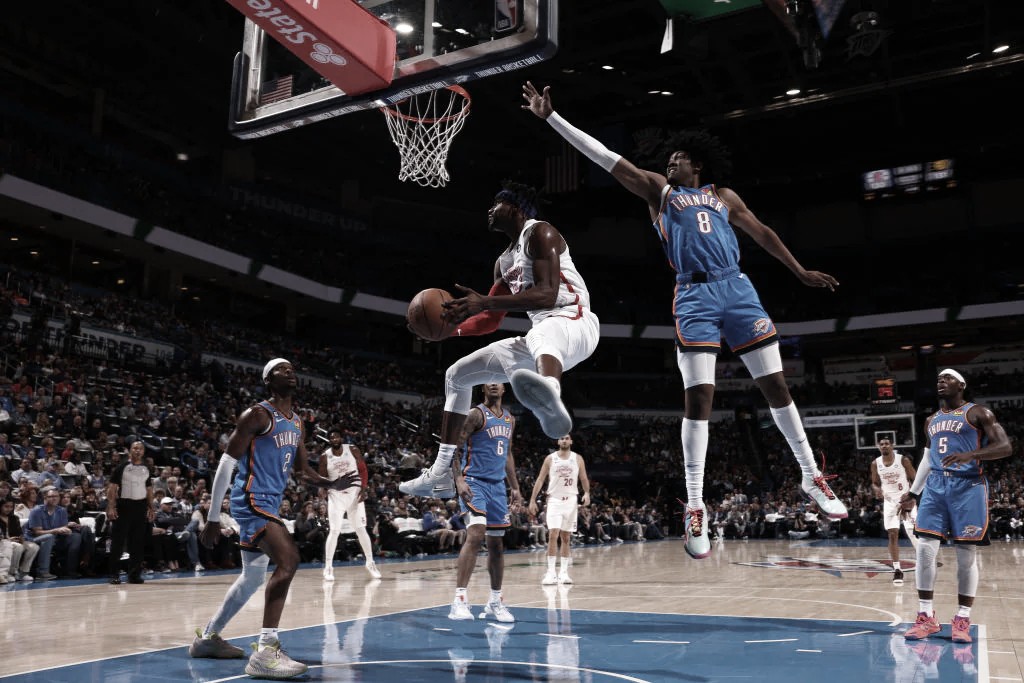 Highlights: Oklahoma City Thunder 133-114 Philadelphia 76ers in NBA