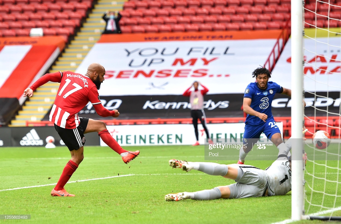 Sheffield United 3-0 Chelsea: A Premier League first and second for McGoldrick 