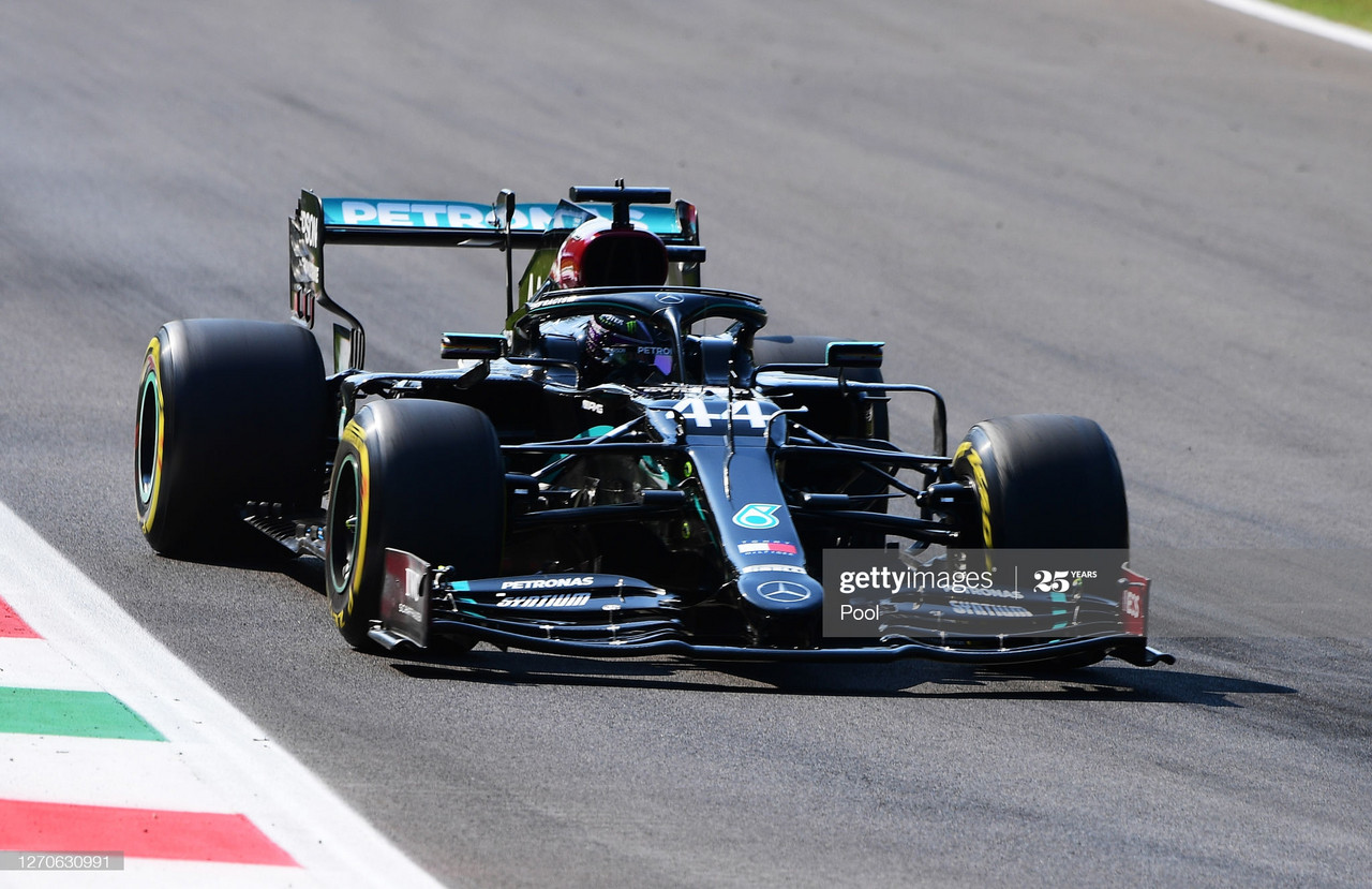 Hamilton tops the charts in second practice following qualifying simulations