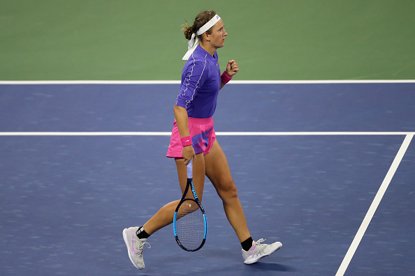 US Open: Victoria Azarenka rallies past Karolina Muchova