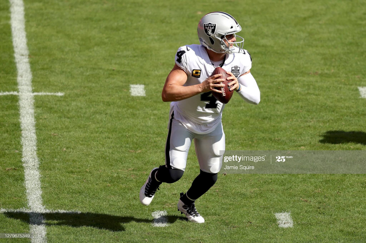 Las Vegas Raiders 40-32 Kansas City Chiefs: Carr leads Raiders to upset victory over Chiefs