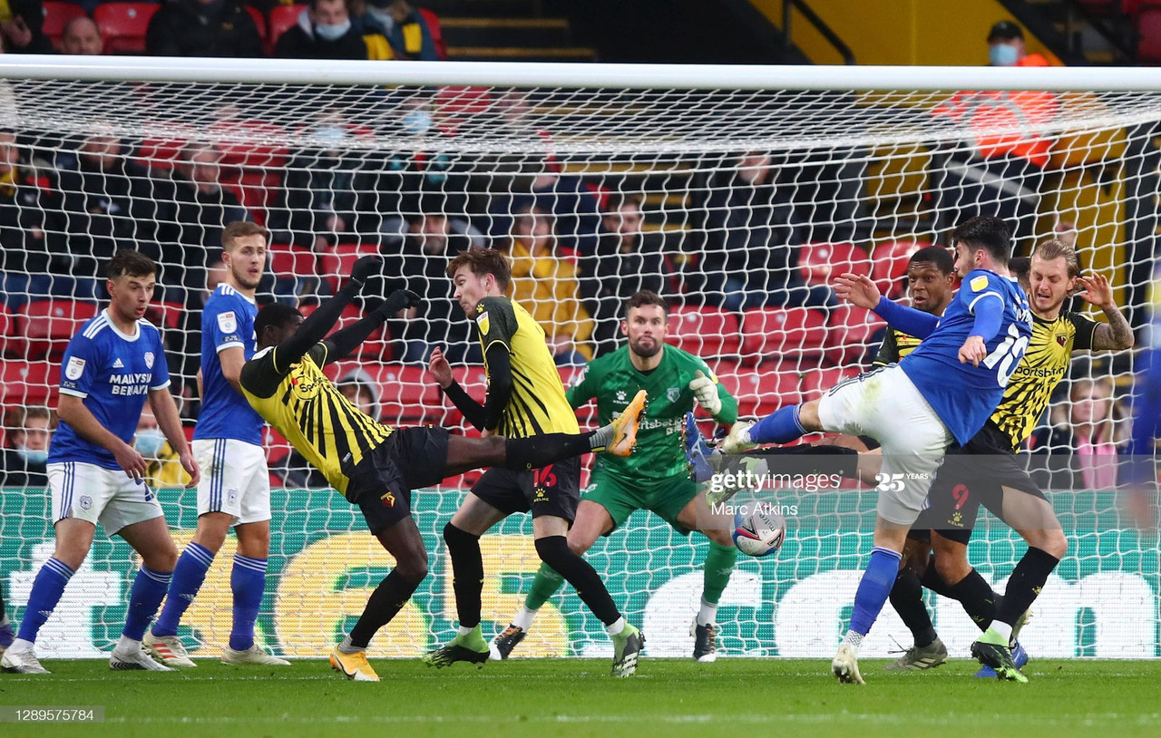 Watford 0-1 Cardiff City: Bluebirds silence Hornets  in Hertfordshire