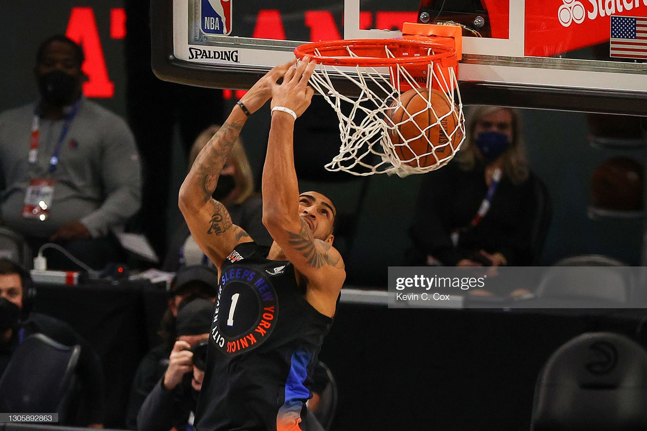 Knicks forward Obi Toppin wins 2022 AT&T Slam Dunk