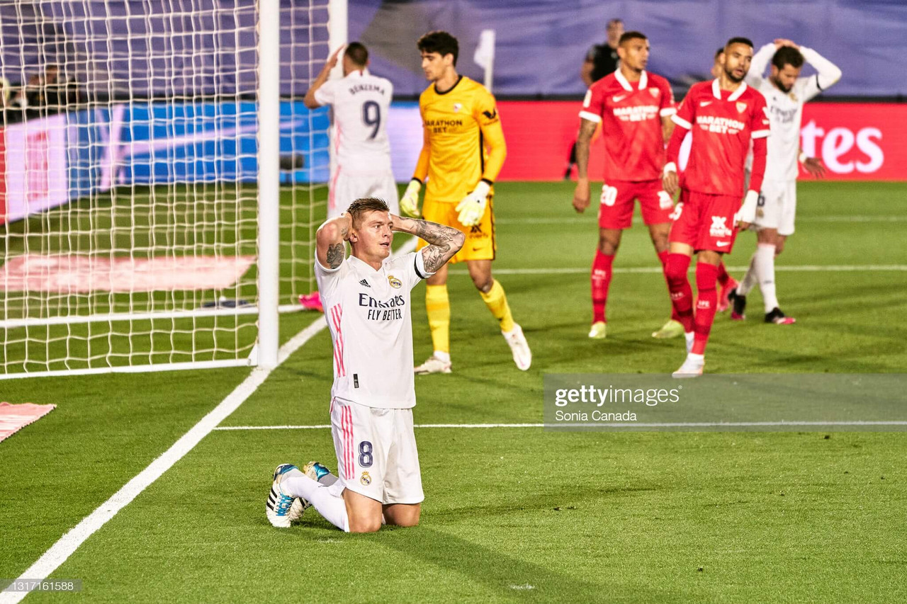 Real Madrid 2-2 Sevilla: Real rescue a point to keep title race tight and compelling