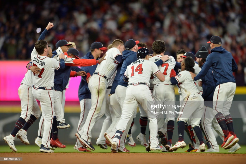 2021 National League Championship Series: Riley the hero as Braves walk off Dodgers in Game 1