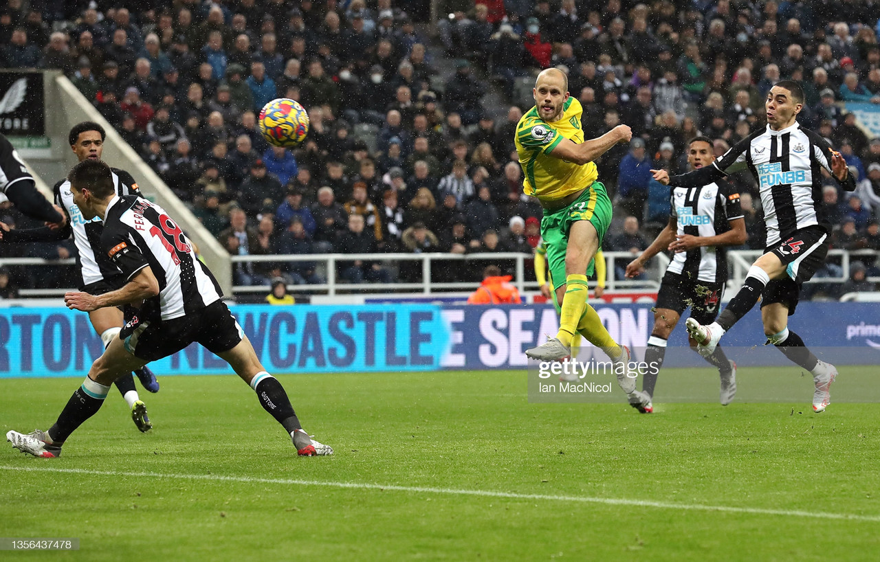 Newcastle United 1-1 Norwich City: Pukki volley denies 10-man Magpies a first win of the season