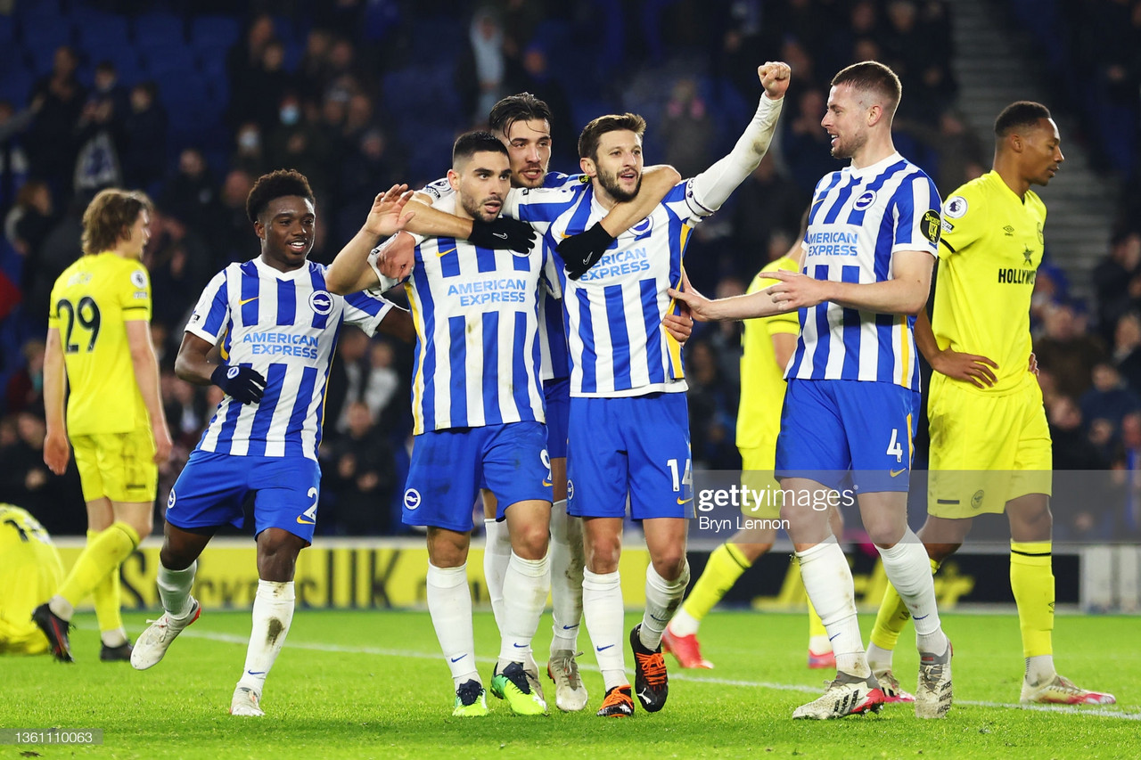 Brighton & Hove Albion 2-0 Brentford: Seagulls sting Bees to snap winless run