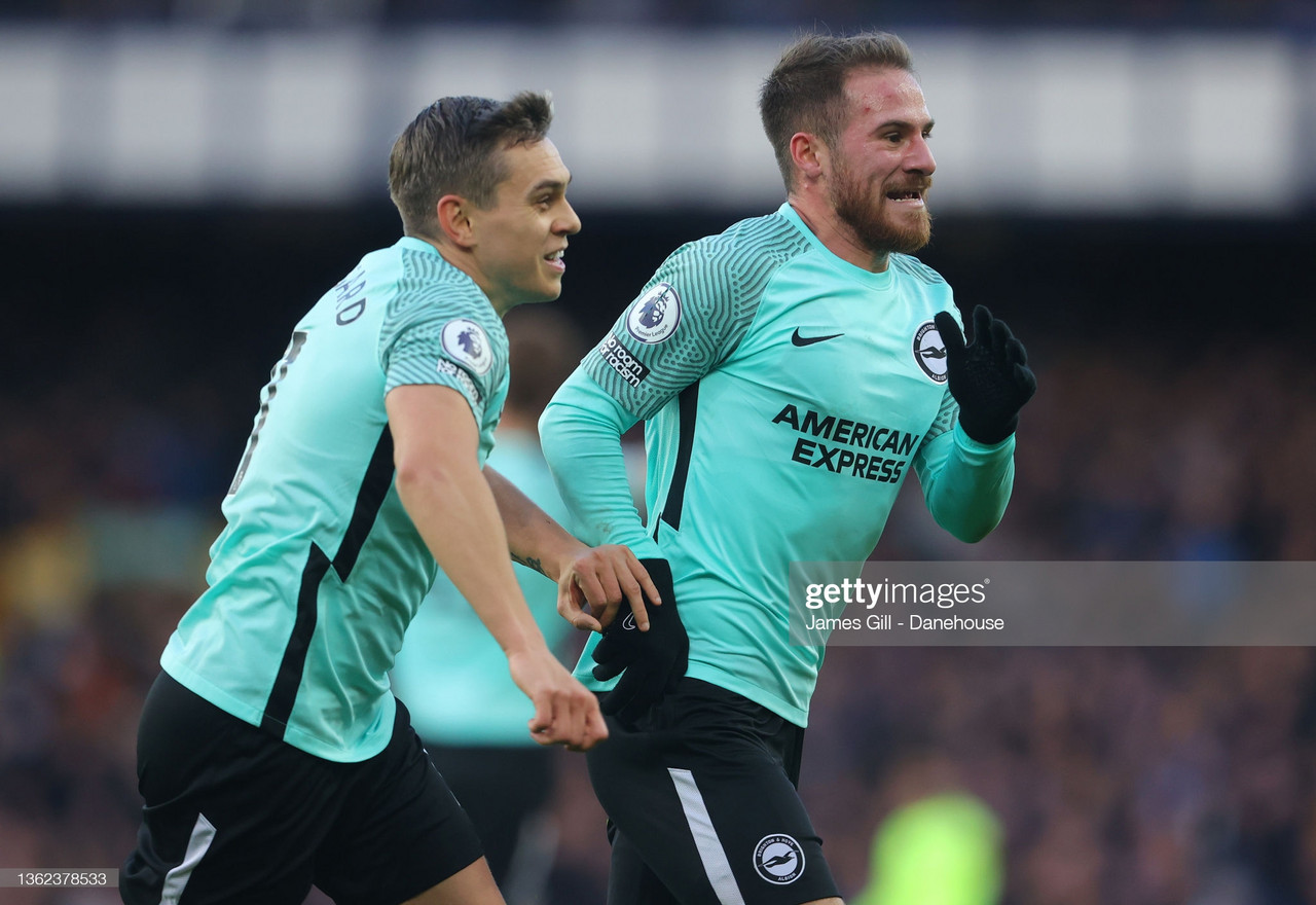 Everton 2-3 Brighton: Seagulls continue excellent away form with thrilling win at Goodison Park