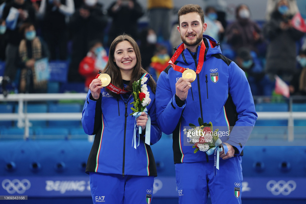 2022 Winter Olympics: Italy wins historic gold in mixed doubles curling