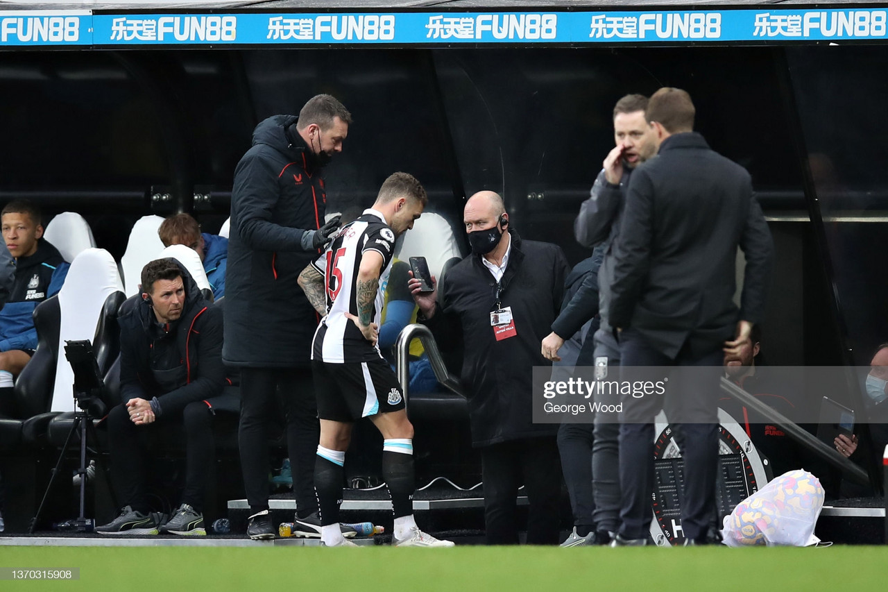 Eddie Howe says 'everything is crossed' that Kieran Trippier hasn't broken his foot during Newcastle's win over Aston Villa