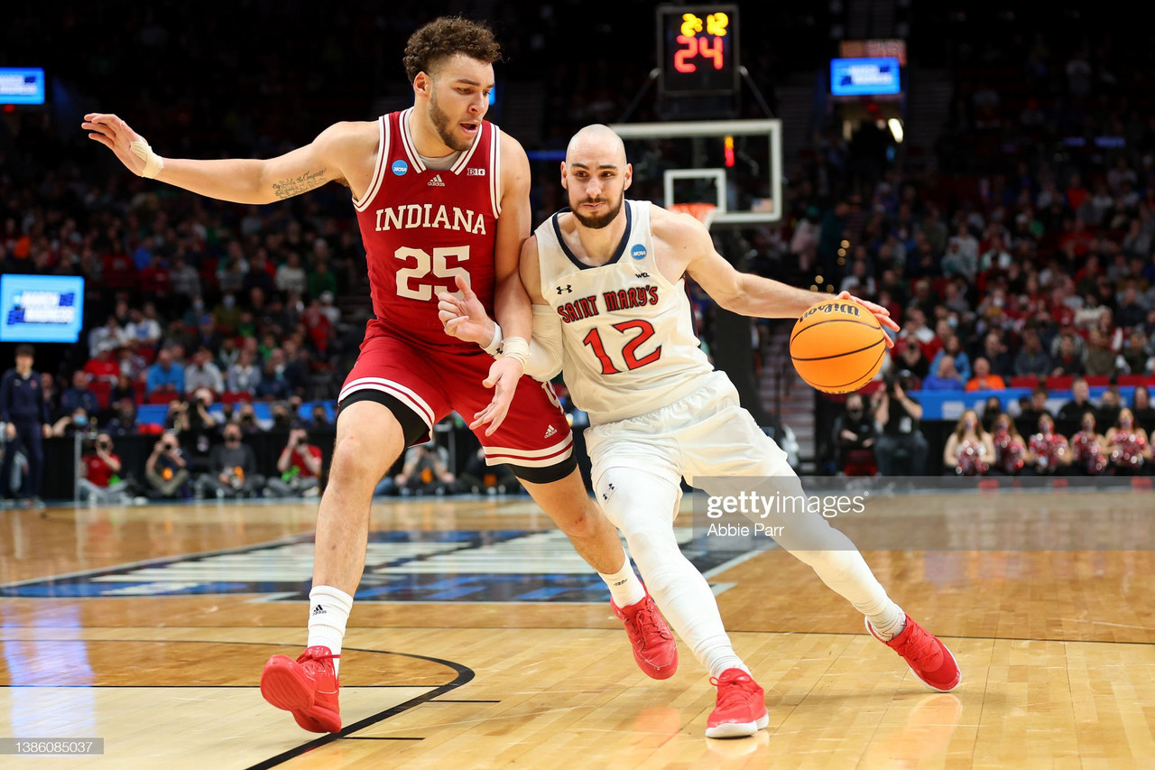 2022 NCAA Tournament: Saint Mary's defeats Indiana behind efficient offensive display 