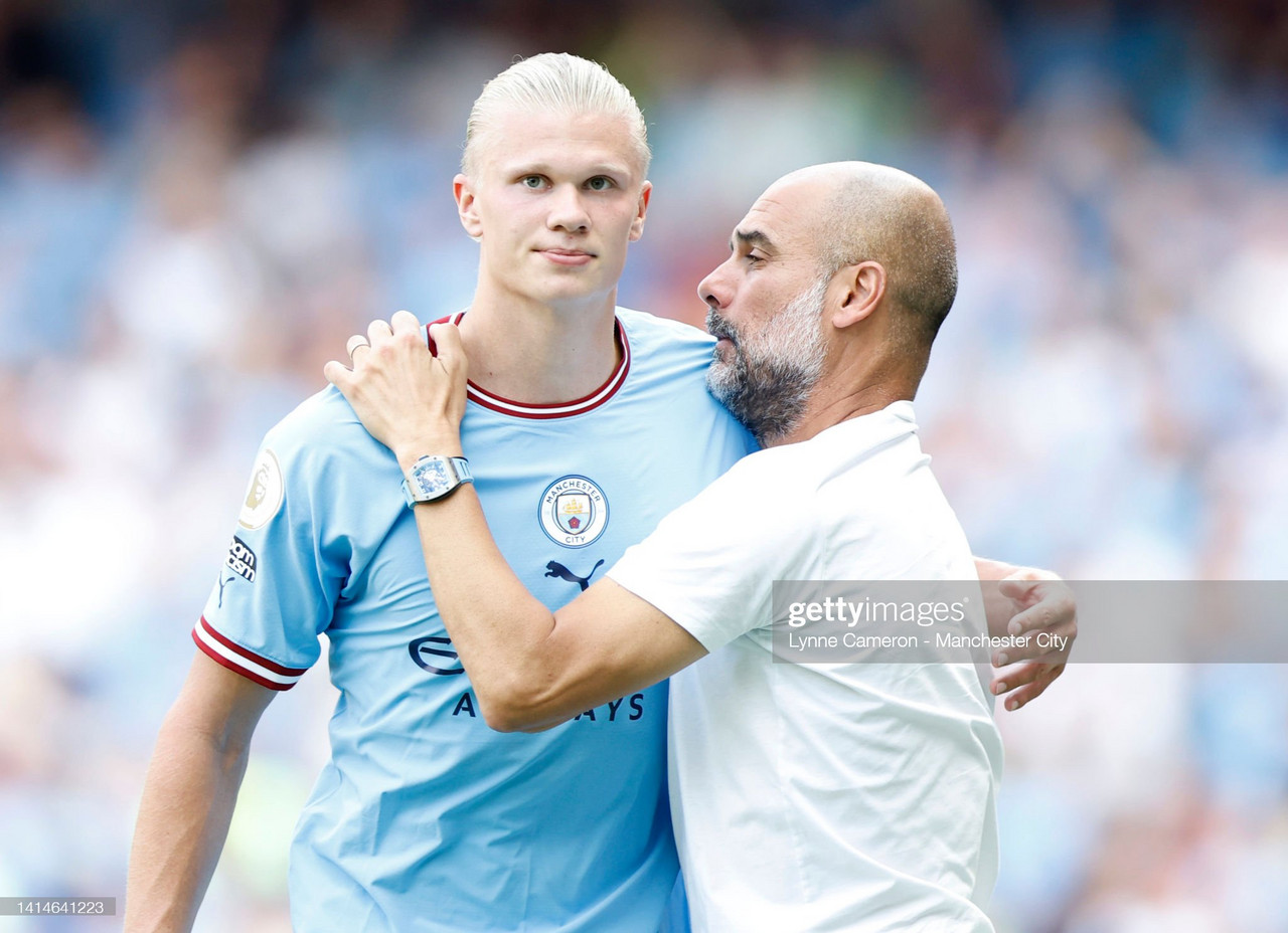 Guardiola backs Haaland despite firing blank on home debut