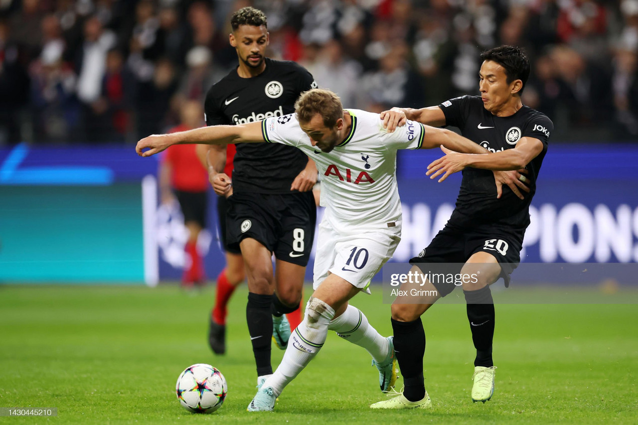 Eintracht Frankfurt 0-0 Tottenham: End-to-end encounter finishes goalless in Germany