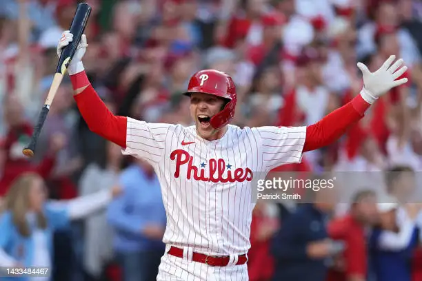 MLB world reacts to Rhys Hoskins' epic home run and bat slam