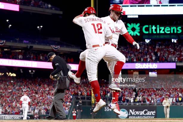 Phillies hit 4 homers, rally past Padres 10-6, lead NLCS 3-1