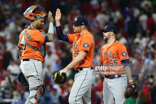 Astros and Phillies win big to reach brink of World Series - The