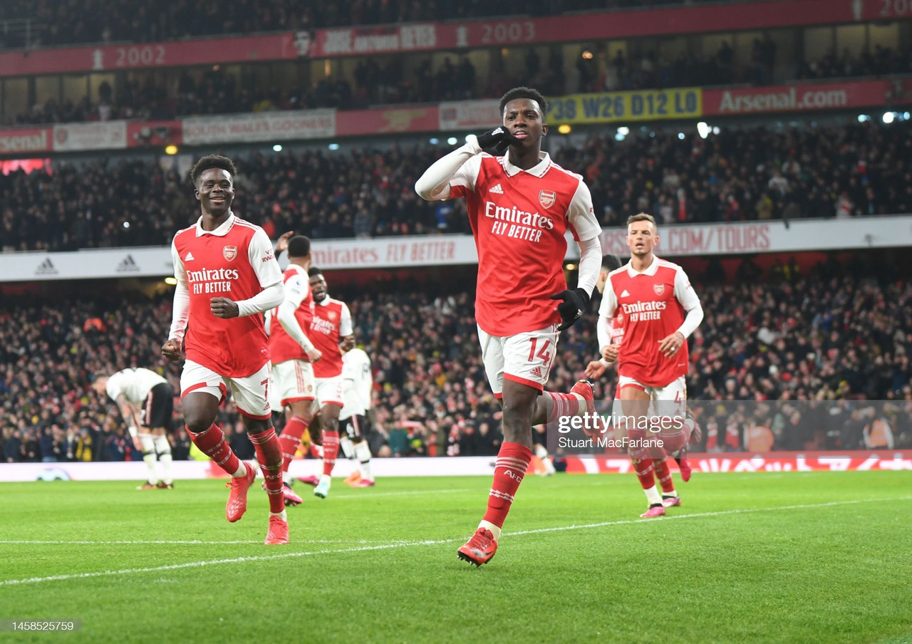 Arsenal 3-2 Manchester United: Nketiah settles five-goal thriller