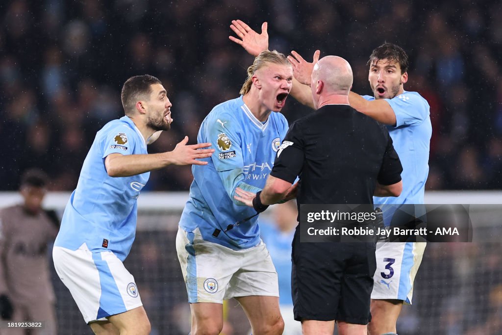 Haaland fumes at referee’s decision to halt Man City attack
