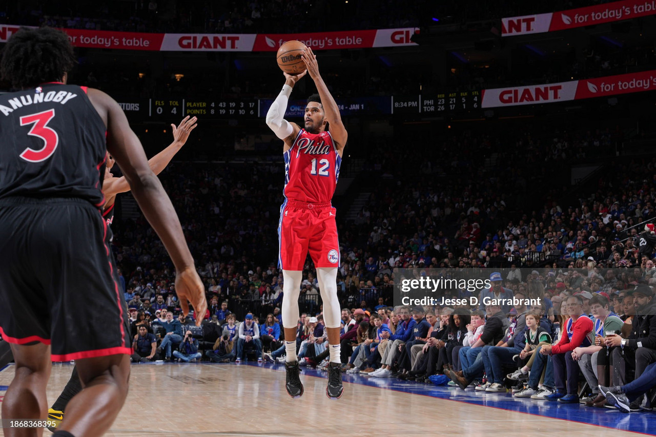 NBA: Raptors 111 - 121 76ers, Tobias Harris season high 33 points pushes Sixers beyond Raptors