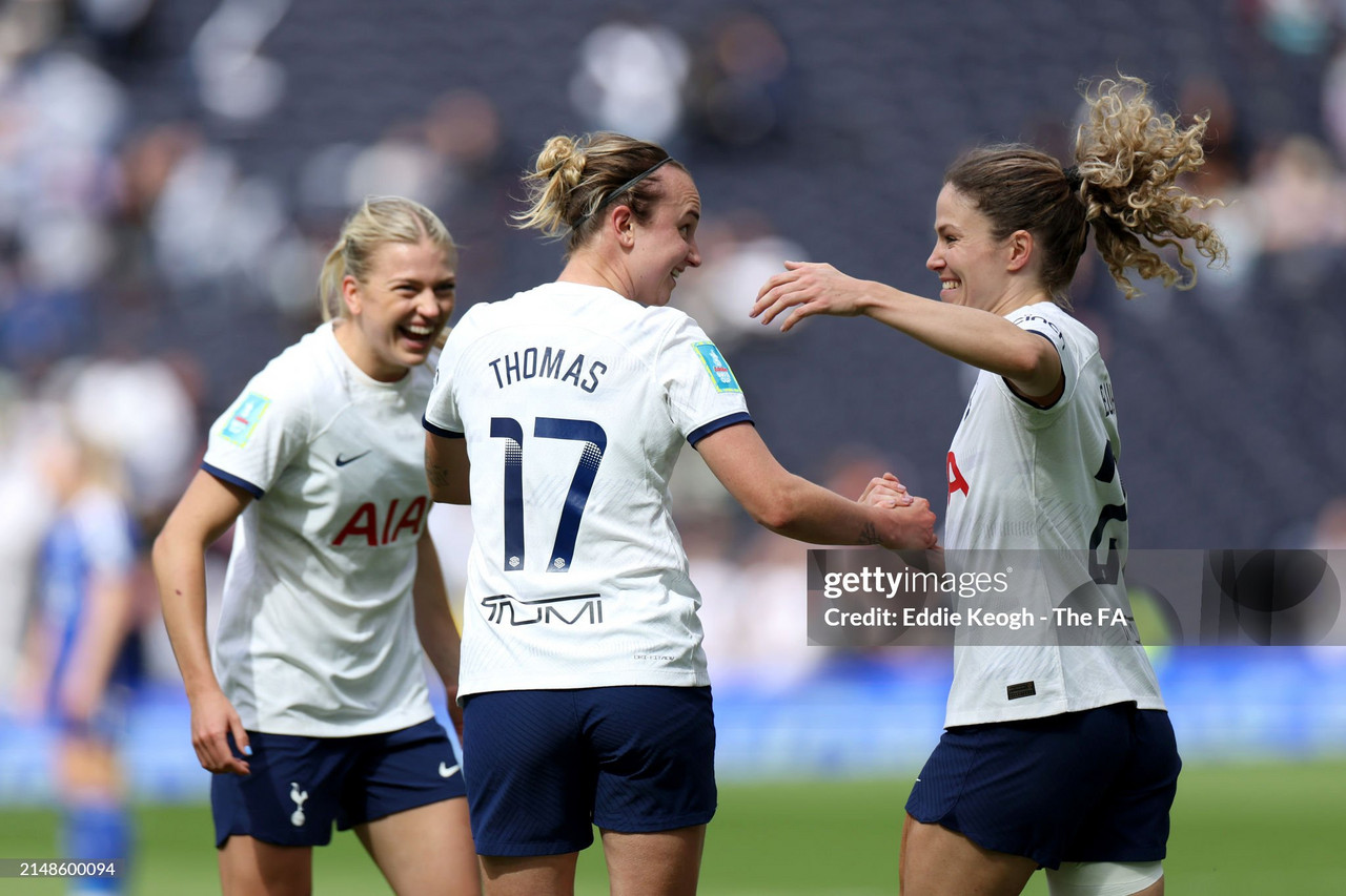Tottenham 2-1 Leicester (aet): Martha Thomas sends Spurs to first-ever FA Cup final
