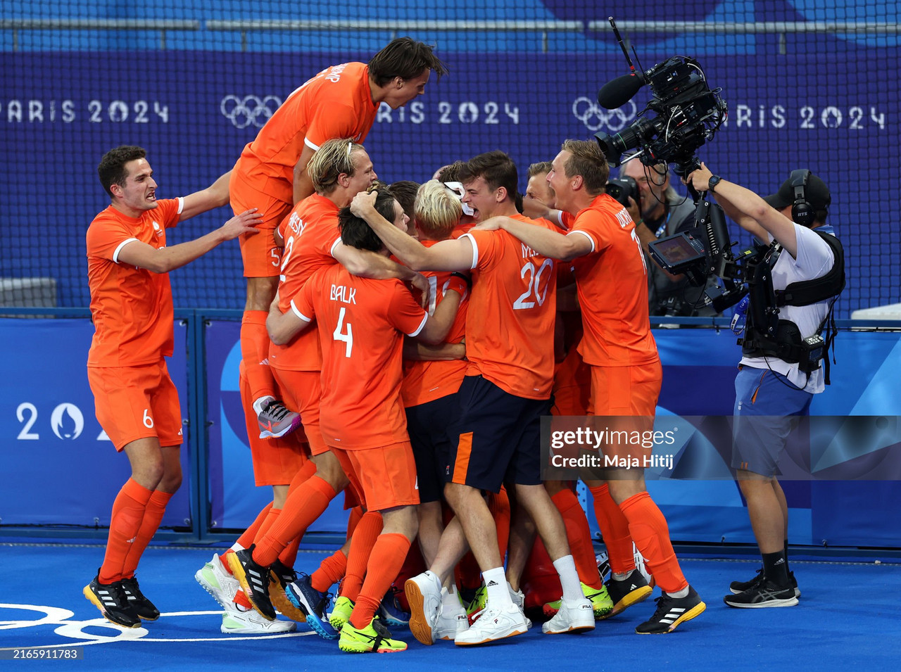 Nederland wint herenhockeygoud na strafschoppen tegen Duitsland op de Olympische Spelen van 2024