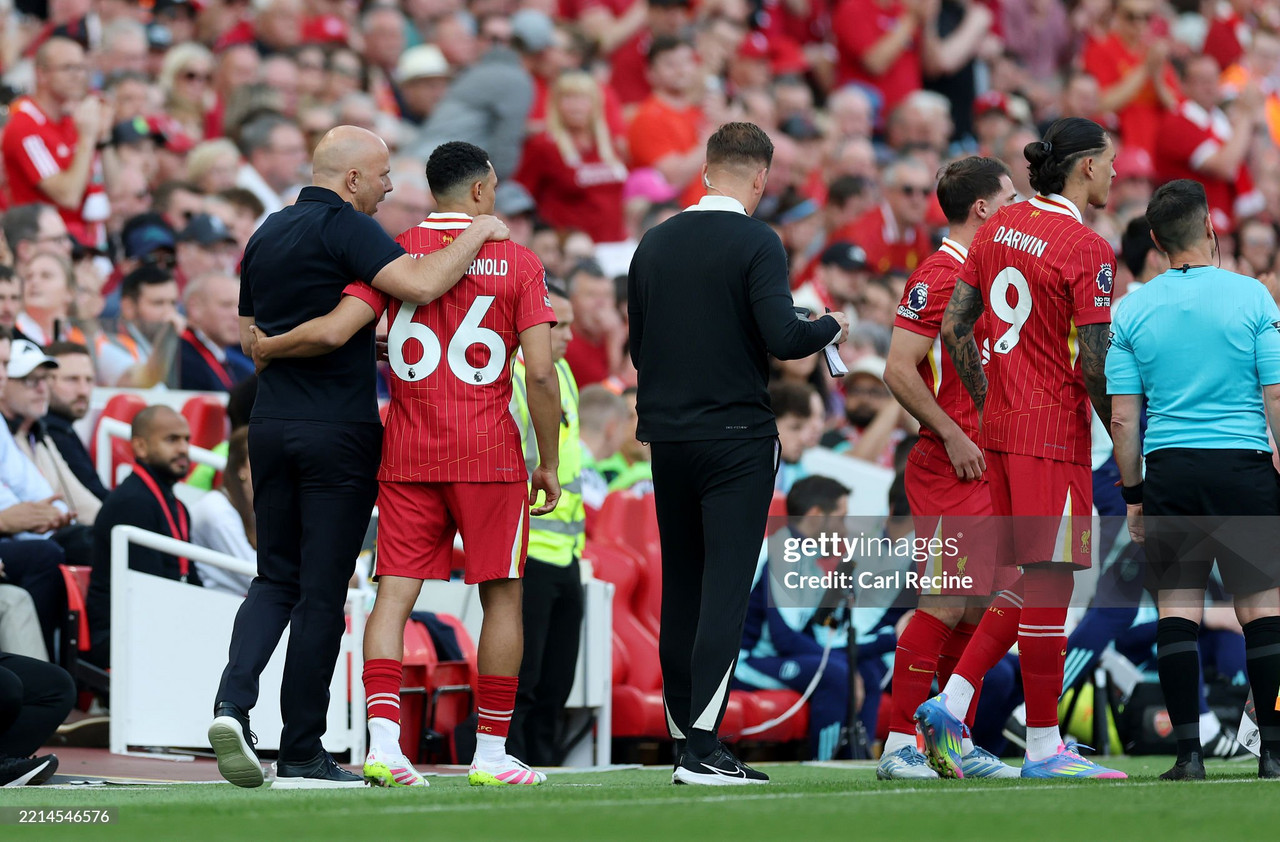 Boos and jeers directed at Alexander-Arnold weren&#x27;t distraction, says Slot