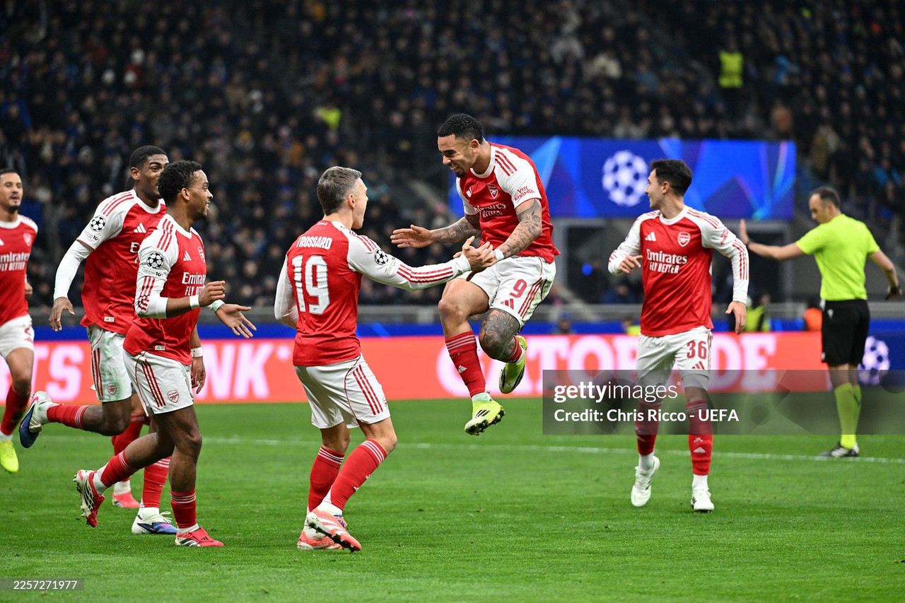 Inter Milan 1-3 Arsenal: Italian job sees Gunners close in on top spot ...