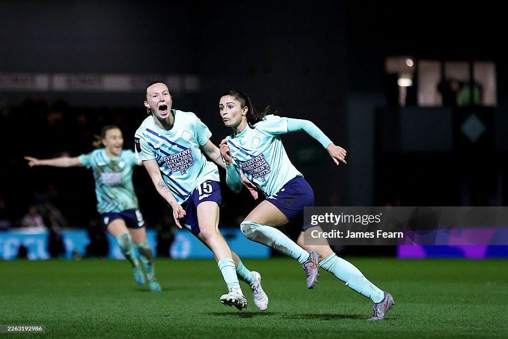 Renee Slegers on the touchline