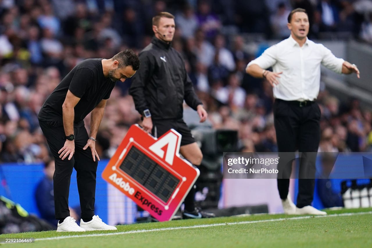 De Zerbi: 'We are not ready yet' as Tottenham fall to Newcastle - VAVEL.com