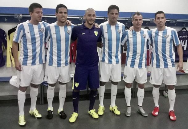 El Málaga presentó sus nuevas camisetas de la temporada 15/16