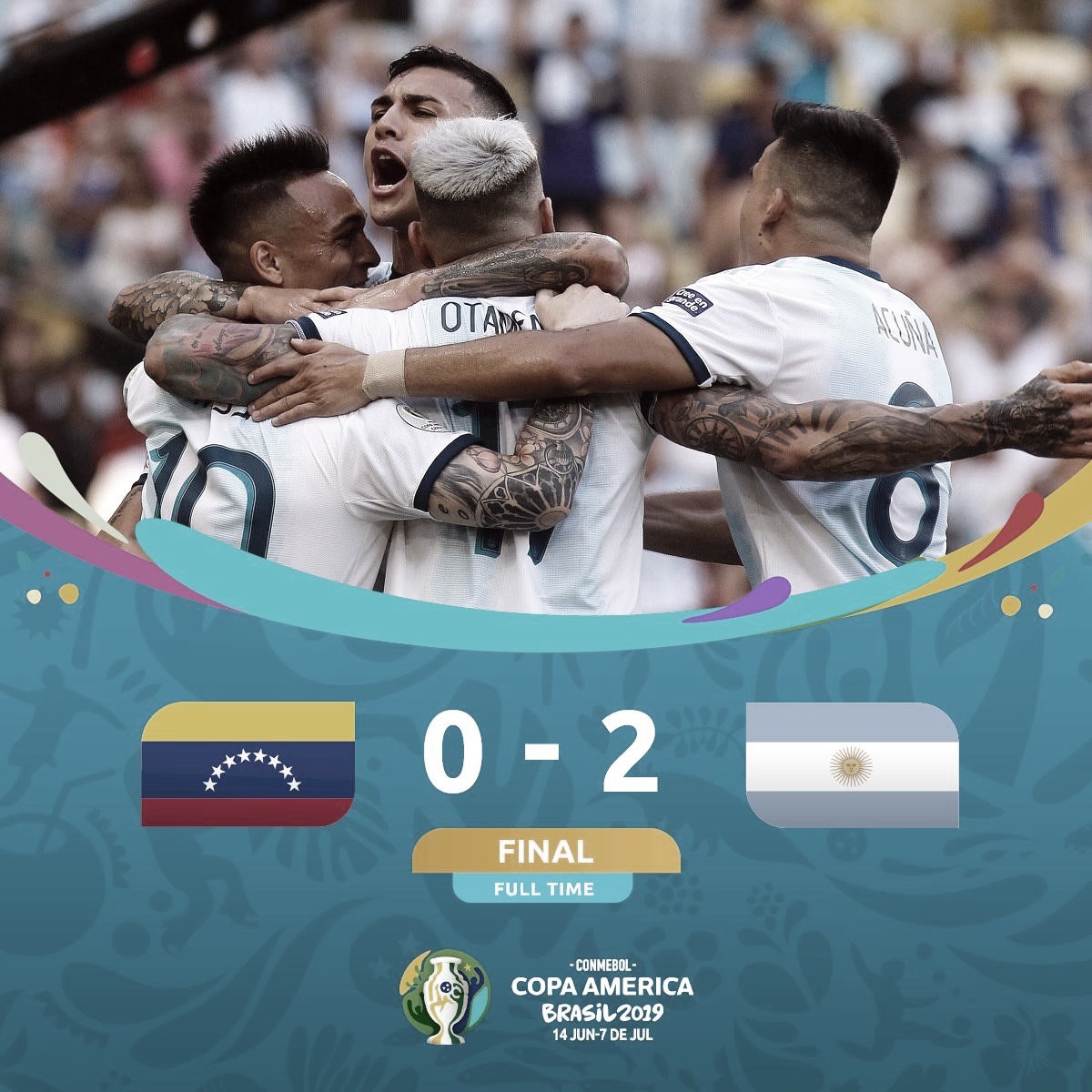 Argentina derrotó a Venezuela y pasa a semifinales
