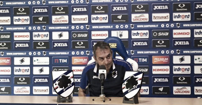 Sampdoria, Giampaolo: "Spero che i tifosi spingano la squadra contro la Juve"