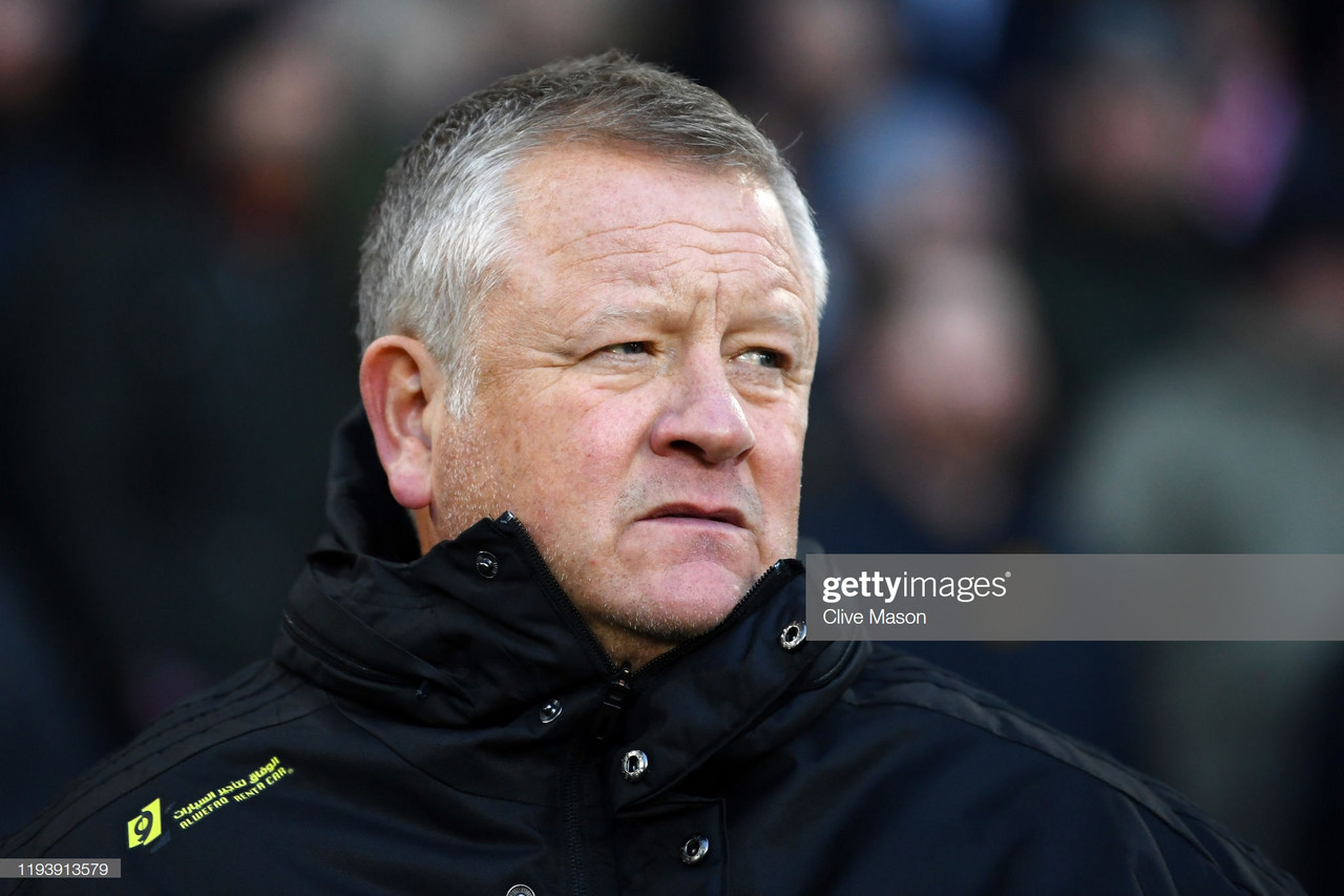 Chris Wilder: "We're looking at a really difficult task"
