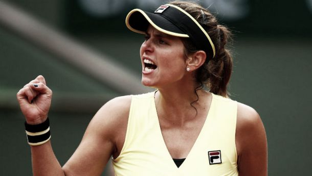 French Open: Julia Goerges sinks World no.5 Caroline Wozniacki