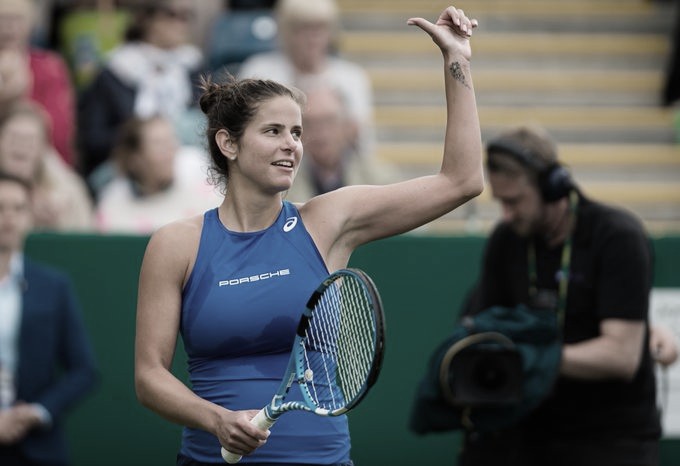 Goerges confirma favoritismo contra Putintseva e garante vaga nas semis em Birmingam Goerges confirma favoritismo contra Putintseva e garante vaga nas semis em Birmingam