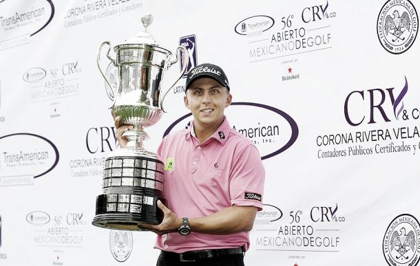 Óscar David Álvarez, campeón del Abierto Mexicano de Golf