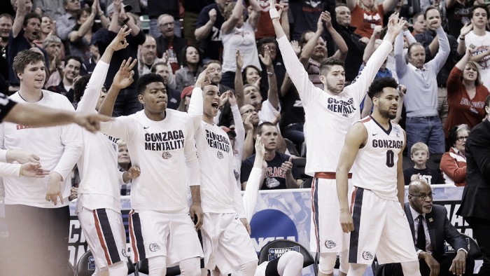 NCAA Tournament: Gonzaga Bulldogs overcomes slow start to top South Dakota State Jackrabbits 66-46