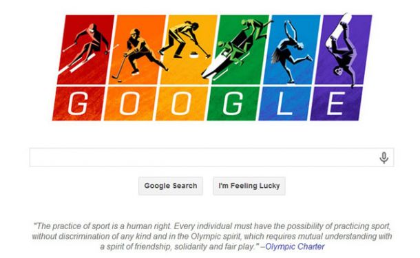 Google muestra su 'orgullo' en la inauguración de los Juegos de Sochi