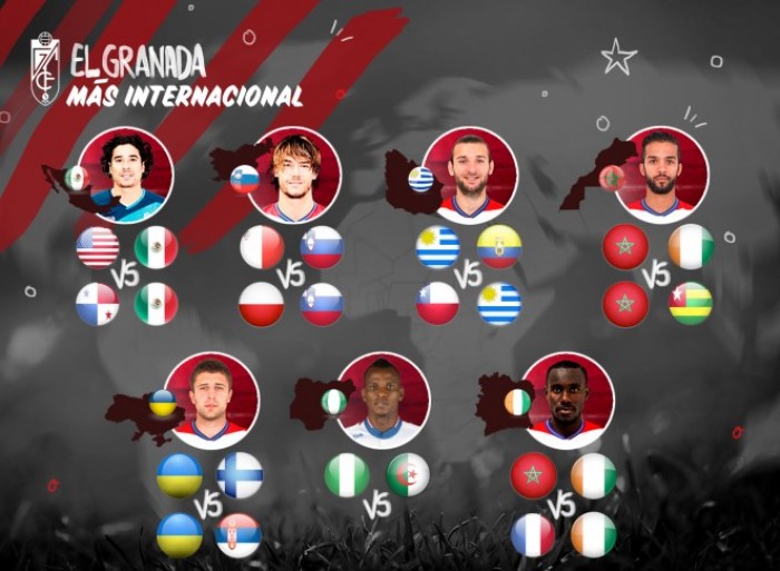 Nueve jugadores del Granada CF regresan tras jugar con sus selecciones