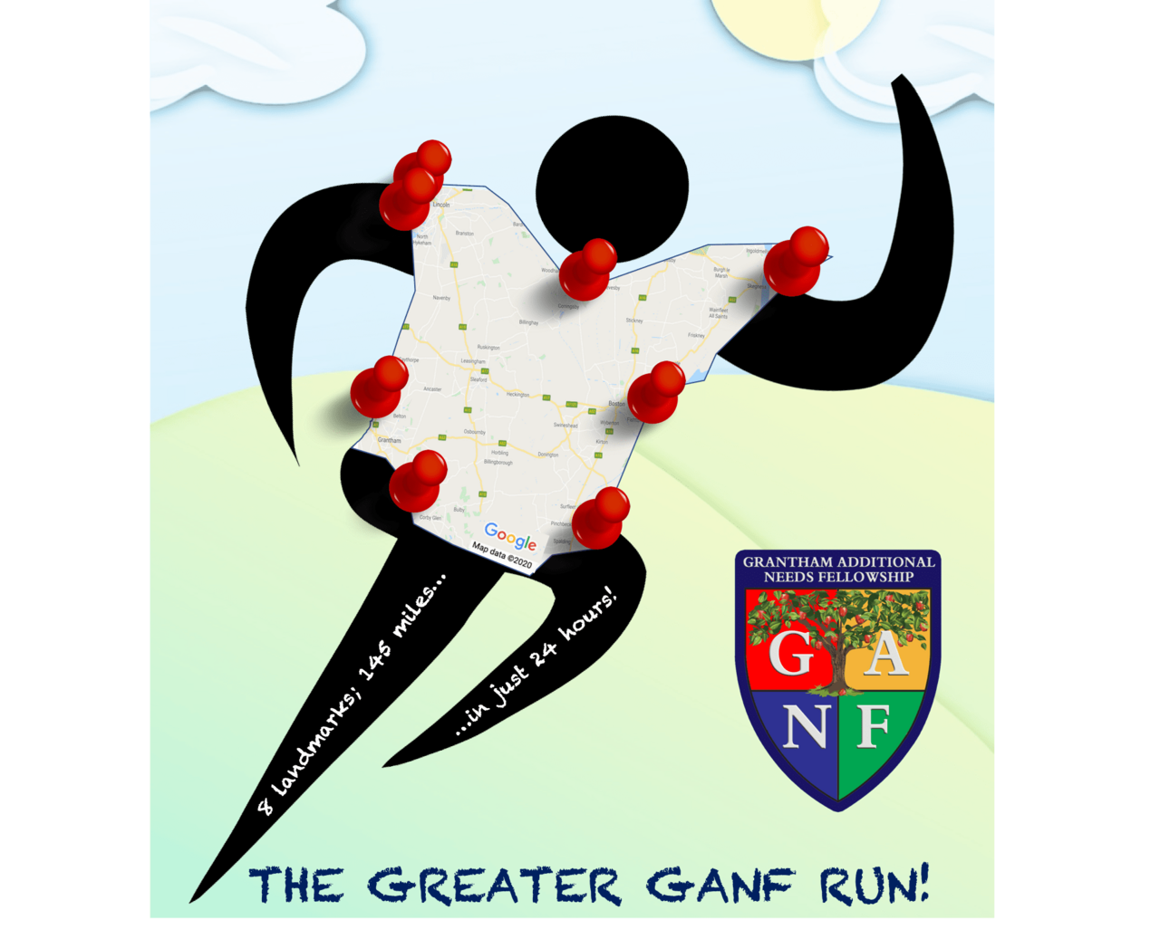 8 landmarks, 145 miles, 24 hours: The Greater GANF Run!