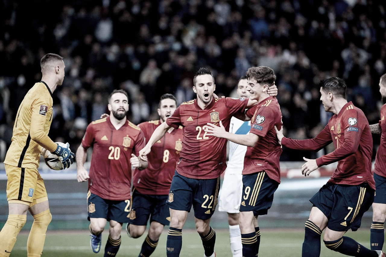 Espanha vence Grécia e assume liderança do Grupo B nas
Eliminatórias da Copa do Mundo