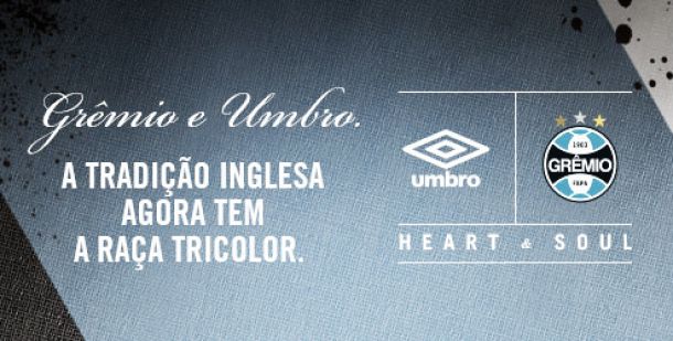 Grêmio anuncia oficialmente a Umbro como nova fornecedora de uniformes para 2015